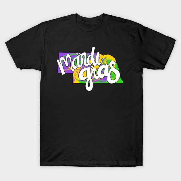 NE Mardi Gras T-Shirt by Creativv Arts